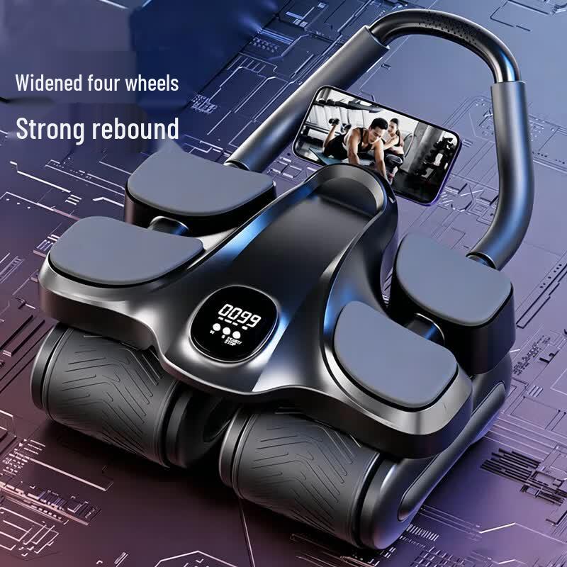 Jimai Automatic Rebound Four-Wheel Abdominal Roller