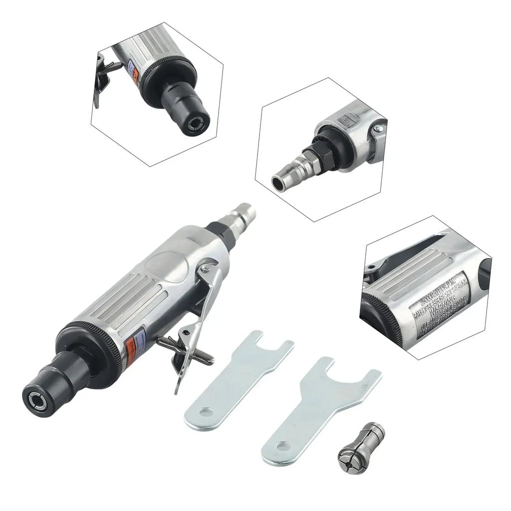 Quiet and Powerful Air Die Grinder  Rear Exhaust for Comfortable Use  Suitable for Polishing and Grinding Metal Moulds