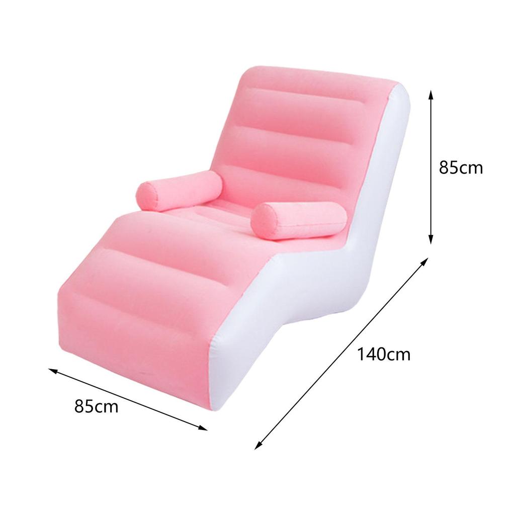 Folding Lazy Sofa Soft Durable PVC Thickened Inflatable Sofa Air Bench Blow Up Seat for Leisure Gaming Festivals Sleeping Garden