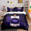 Purple Floral Shield Bedding Set Bedding Duvet Cover Set Duvet Cover Pillowcases (1 * Duvet Cover 2 * Pillowcases, without duvet insert)