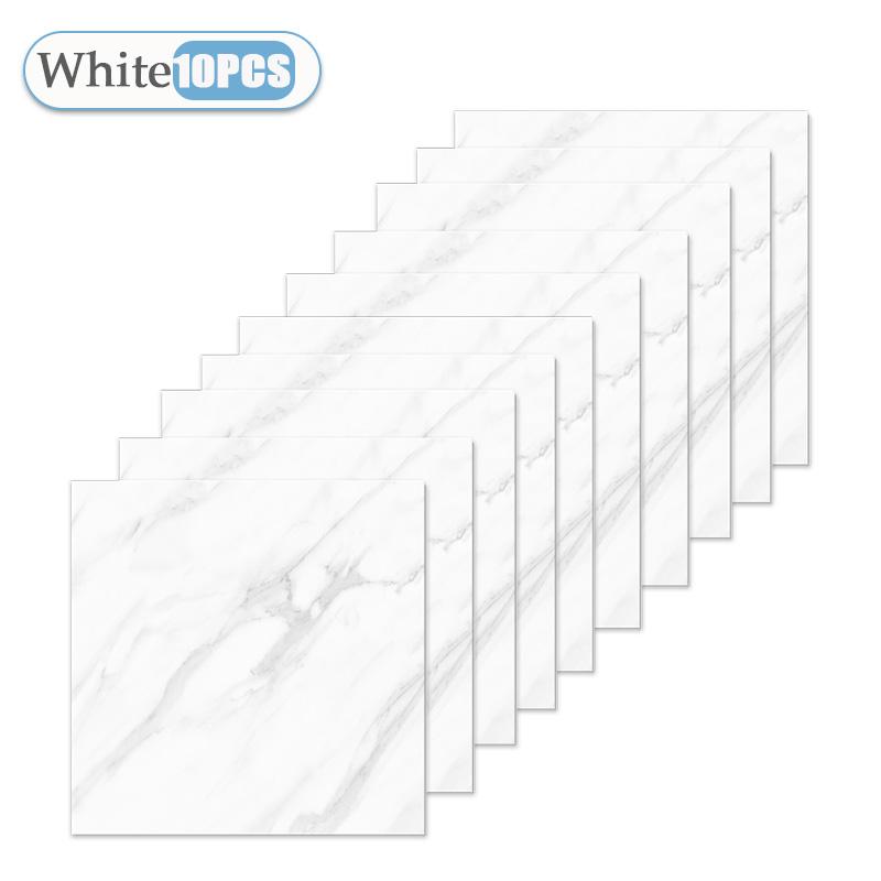 10-50PCS Marble Style Floor Stickers Thickened Self-adhesive Flooring Wear-resistant PVC Flooring Stickers Household Floor Mats
