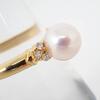 [Used] TASAKI K18 Akoya Pearl Ring/Size 11/j65-3