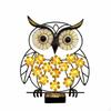 Metal Owl Yard Light Easy Installation LED Garden Lamp Automatic on/Off Outdoor Lighting for