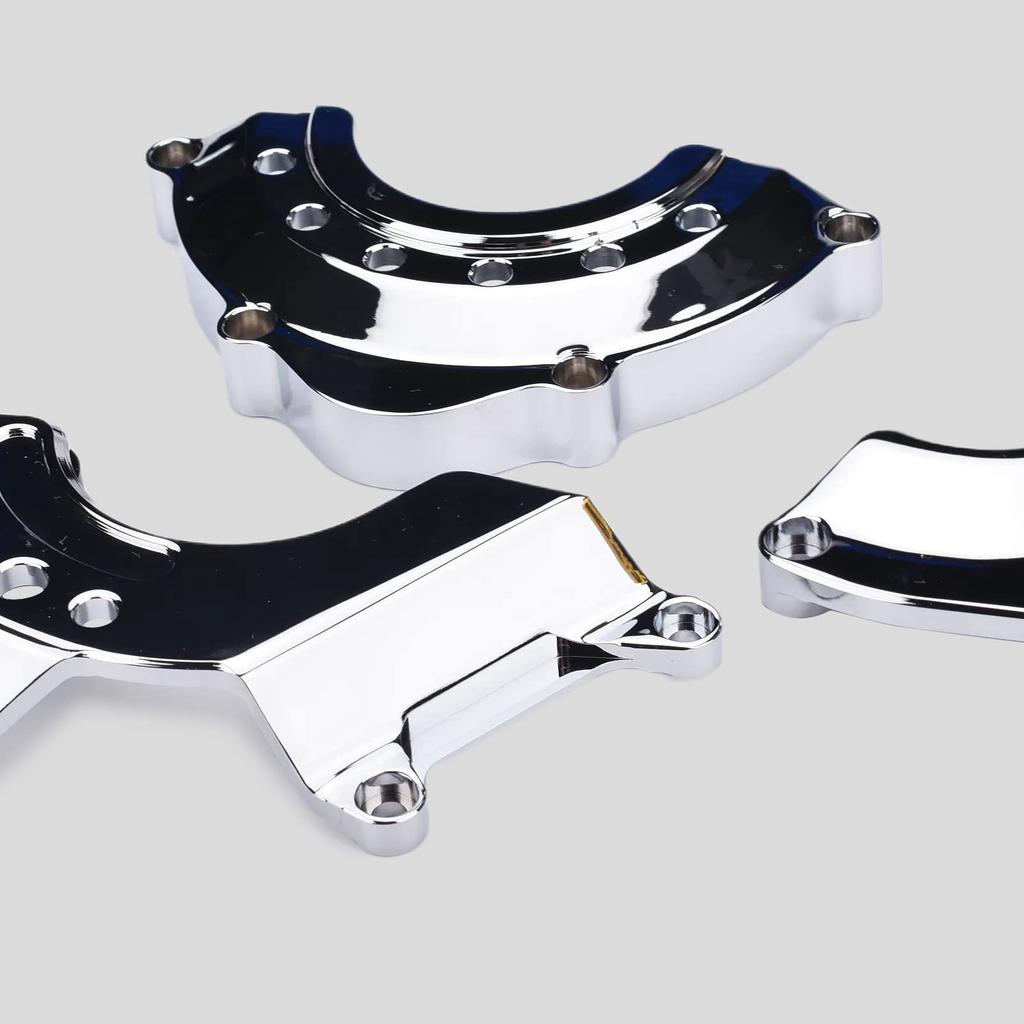 Motorcycle Engine Cover Engine Slider Engine Guard Kawasaki Z900 Z900RS Z900RSCAFE All Models (Color Electroplated Silver)