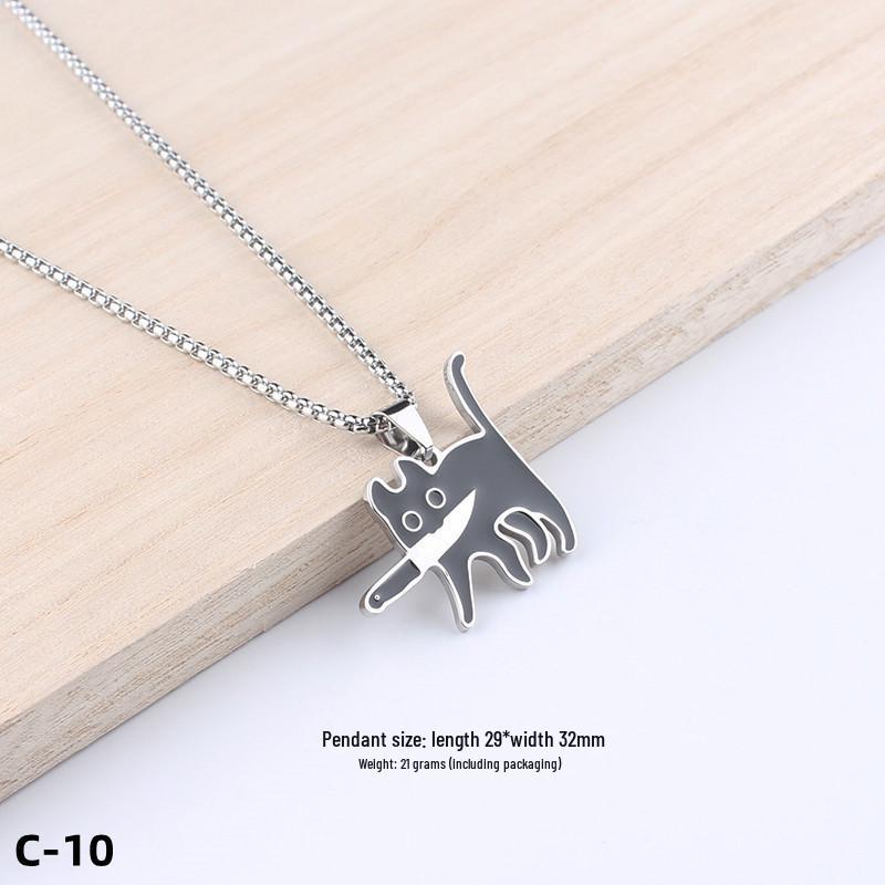 Colier Unisex cu Pandantiv Cruce Stil Hip-Hop - Accesoriu Bijuterie din Oțel Inoxidabil