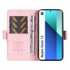 YIKATU YK-007 For Xiaomi Redmi Note 13 4G Leather Case Litchi Texture Cover Phone Wallet