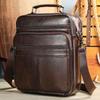 Men's Genuine Leather Shoulder Bag Retro Simple Cowhide Crossbody Casual Versatile Mobile Phone