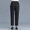 Women's Fleece-Lined Winter Elastic Waist Mom Pants
