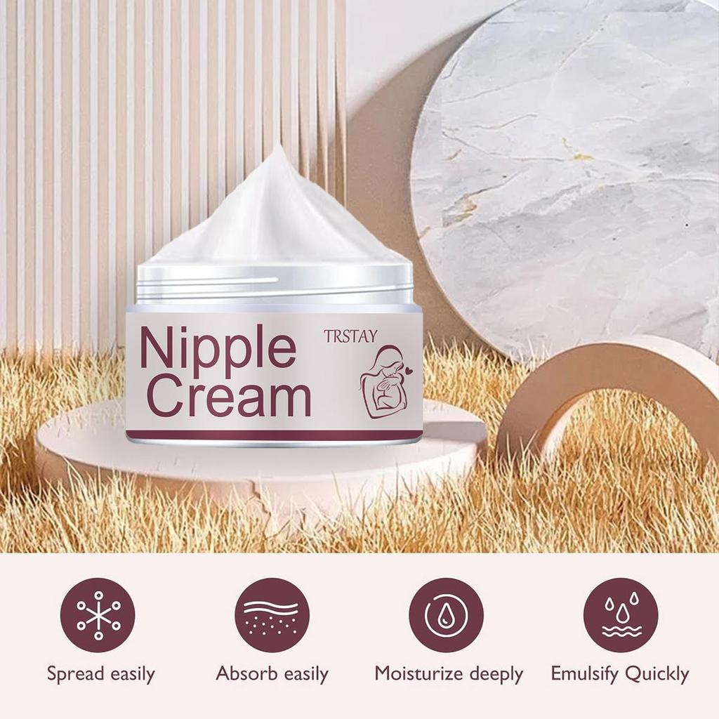 Nipple Cream with Pure Natural Plant-based Ingredients Nourishes the Skin with Gentle Hydration and Moisturizing Moisturizer