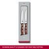VICTORINOX Wooden Knife Set with Serrated Paring Knife and Steak Gift Ideal for Cutting and Vegetables 5.1230.12G Blades, Knife, Boxed, Steaks,