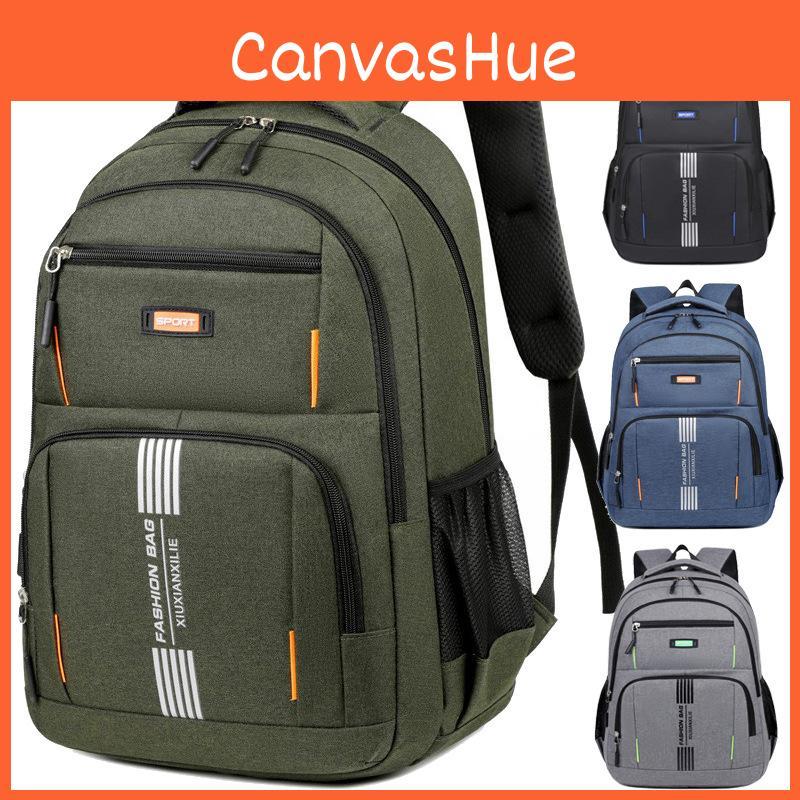 Large Capacity Unisex Oxford Backpack With Breathable Design Laptop Compartment