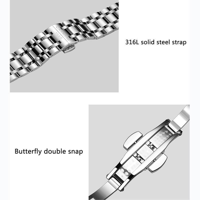 Luxury Top Brand CARNIVALAutomatic Mechanical Watch Women Sapphire Glass Miyota Movement Waterproof Fashion Ladies Watches
