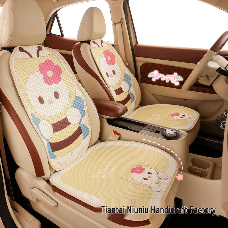 Cartoon Bee All-Season Car Seat Cushion for BYD Seagull, Seal, Qin L, Destroyer 05