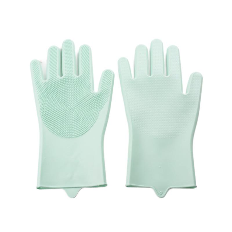 Pet Bathing Gloves, Anti-Scratch & Anti-Bite, for Dogs & Cats, Ideal for Poodles & Retrievers, with Extended Scrubbing Brush