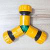 Connettore Adattatore Ripartitore a Tre Vie per Tubo Flessibile in Plastica da 1 Pollice con Valvola Rapida.