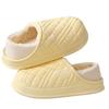 New Waterproof Cotton Slippers Men's Autumn and Winter Indoor Home Thick Bottom Non-slip Cotton Drag Women