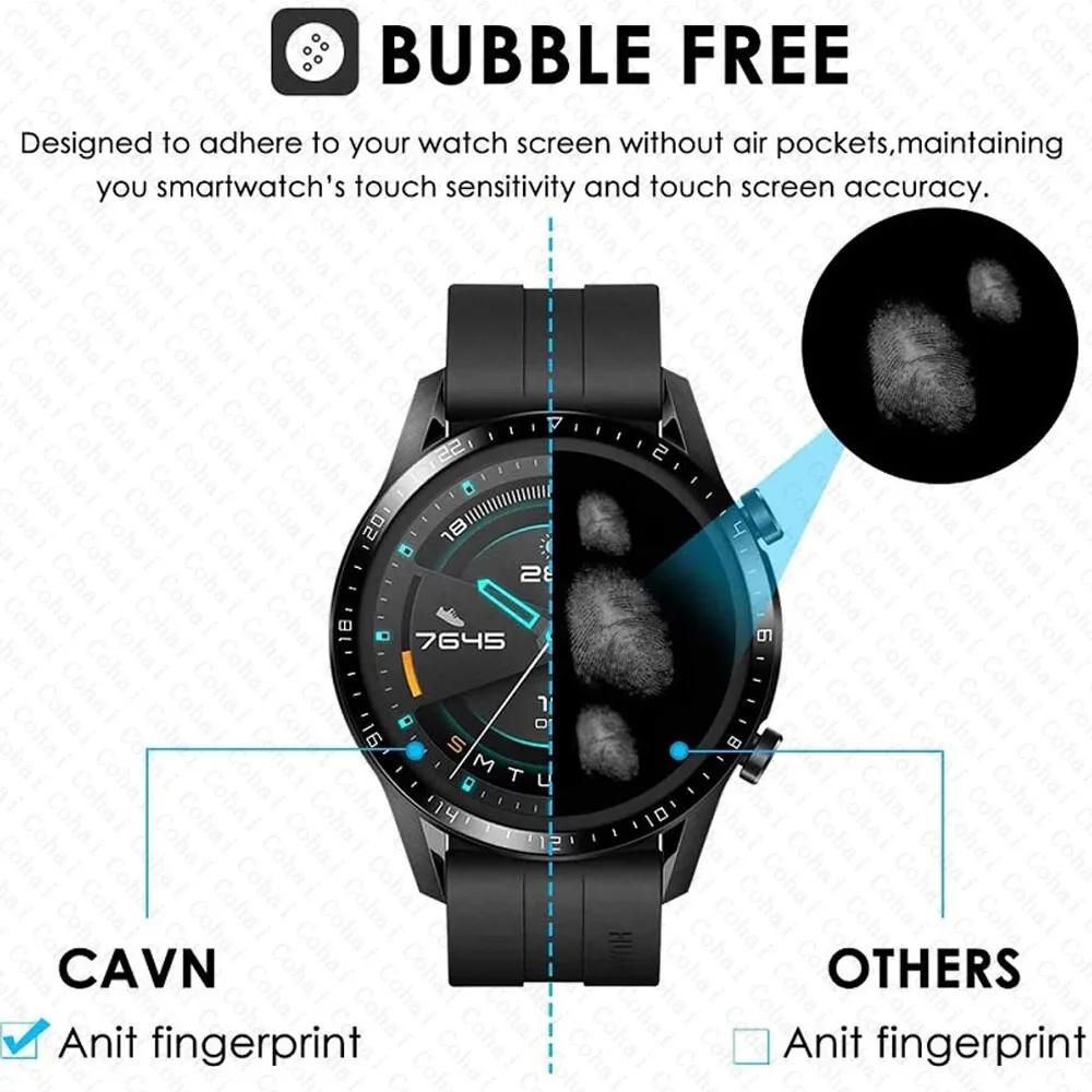 Sticlă Securizată 20D cu Margine Curbată Pentru Huawei Watch GT2 Pro GT3 GT 2 3 46MM Protector de Ecran Folie de Protecție Accesorii Ceas Inteligent