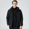 3-in-1 Men's and Women's Waterproof Windproof Mountaineering Jacket Set for Outdoor Winter, Spring, and Autumn.
