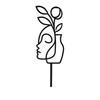 Abstract Figure Character Silhouette Plant Stand Moon Bird Garden Plant Trellis  Indoor Plants