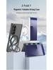 Samsung Z Fold7 Airbag Anti-Fall MagSafe Case with Rotating Ring Stand and Transparent Shell