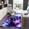 1PC Custom Name Purple Dragon Fantasy Theme Floor Mat Ideal for Living Room, Game Rooms, Office, Bedroom, Office Floor Mat , Floor Mats for Home