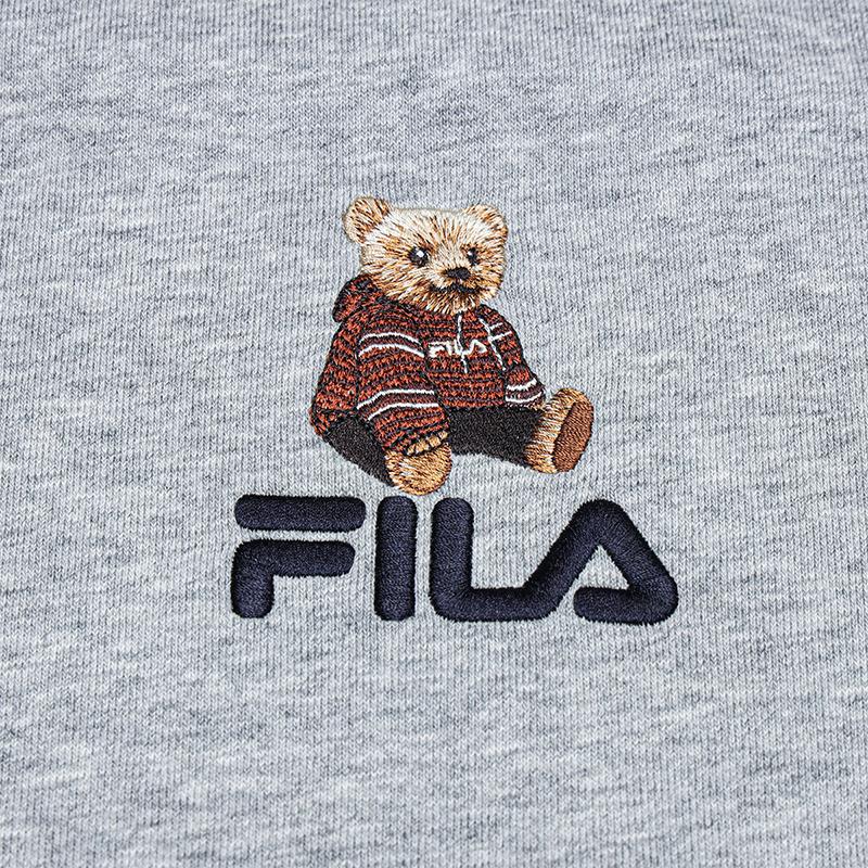 FILA Original Colorful Bear Pullover Casual Long Sleeve Sweatshirt Unisex sweatshirt F51U639208FMG