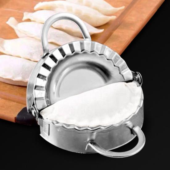 Edelstahl Knödelformer Presse Ravioli Kuchenform Gewellter Tortillaverschluss Küchenkochzubehör