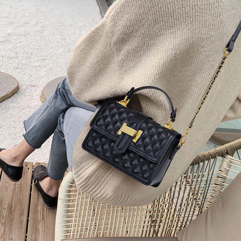 2025 Herbst Winter Neue Nische Ketten Crossbody Tasche High-End Luxus Echtes Leder Handtasche Kleine Tasche