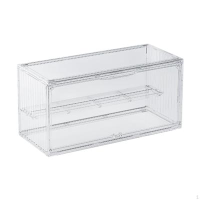 Dulap de depozitare, cutie de afișare, organizator versatil, stivuibil, dulap simplu, transparent