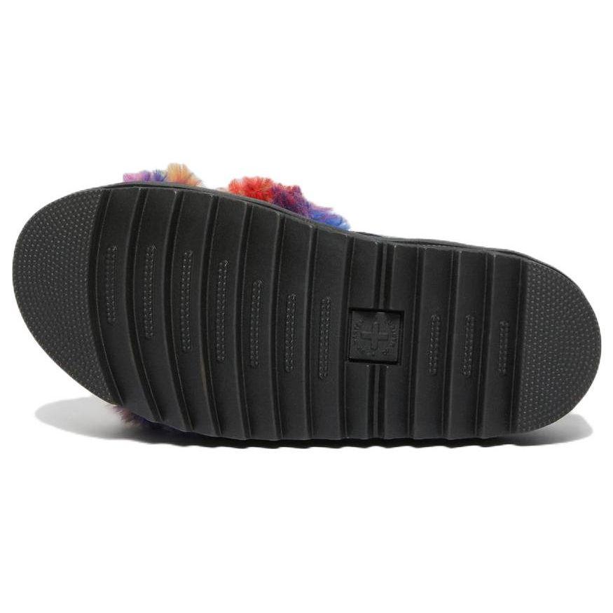 Dr. Martens Leather Fabric Fashion Buckle Thick Sole Sandals Women Sandals Black 27348889