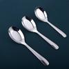 Stainless Steel Soup Spoon Chinese Stainless Steel Children's Rice Spoon Flat Spoon Kitchen Tableware