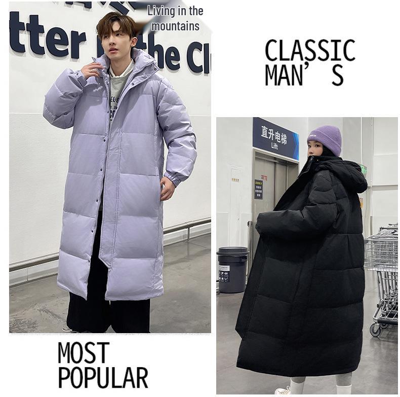 Nouvelle doudoune longue jusqu'au genou Automne/Hiver: Manteau chaud décontracté unisexe