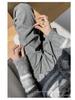 Women's High-Waisted Grey Knit Wide-Leg Pants - Spring/Autumn 2025 Collection