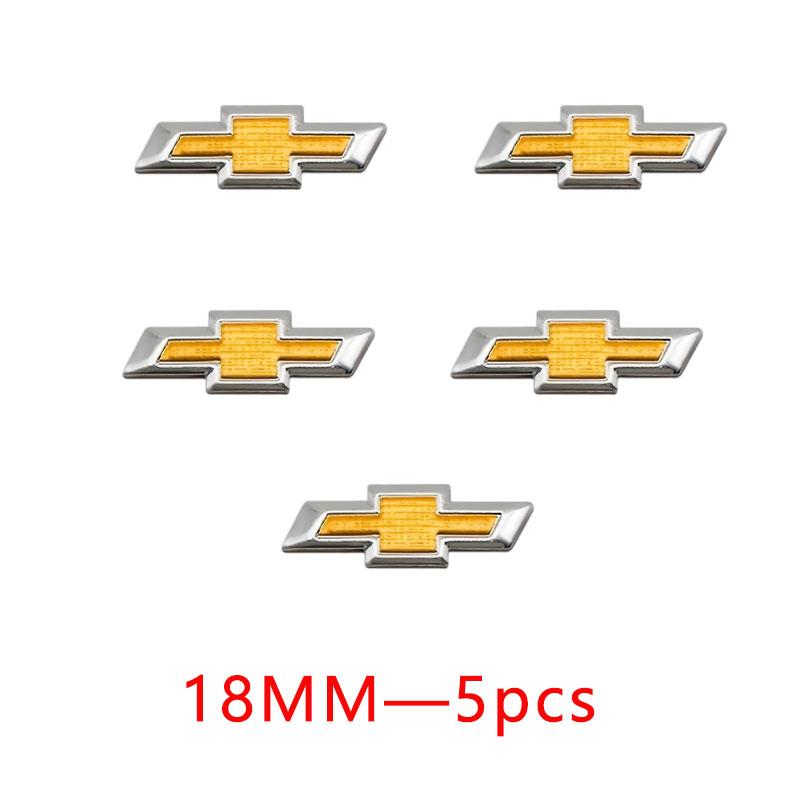 DNPQR1 18mm Aluminum Car Key Badge Emblem Replacement Car Key Stickers For Chevrolet Cruz Mai Rui Bao Cobalt Impala Onix SS EUV Trax