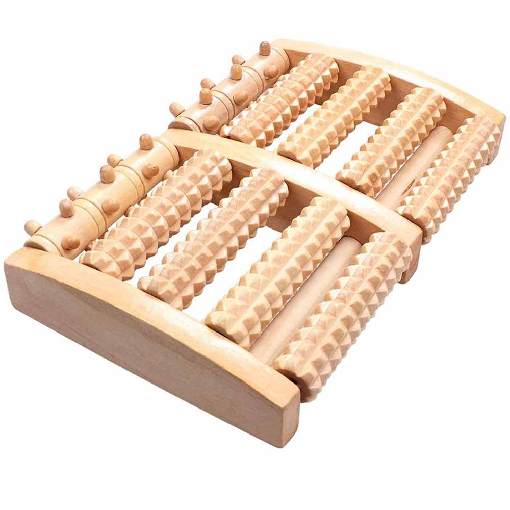 

1Pc Wooden Foot Massager For Plantar Fasciitis Pain,Deep Tissue Massage Roller W/Arch-Shape Design For Ultimate Feet Relaxation
