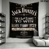 Jack Daniel'S Timeless Tennessee Whiskey Tapestry Fashion Print Wallmounted Christmas Gift Background Wall Hanging Cloth Soft
