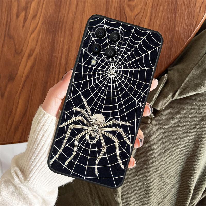 Spider Web Head Mask Case For Samsung Galaxy M06 M16 M36 M56 M33 M15 M55 M31 M13 M12 M14 M53 M32 M52 M35 M34 M54