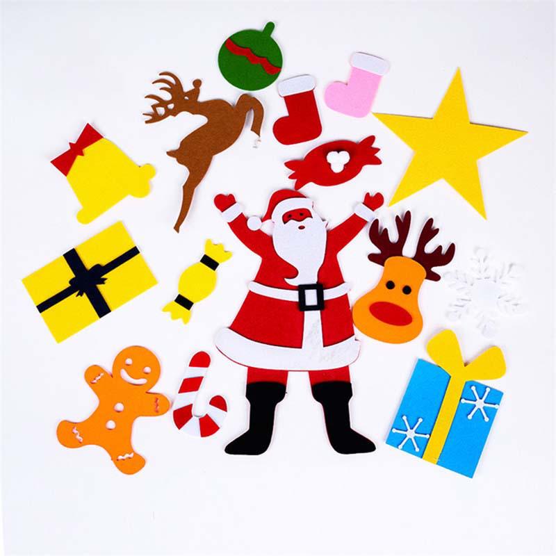 Children's DIY Felt 3D Christmas Tree with Handmade Ornaments