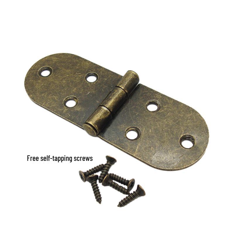 Black Retro Swivel Folding Hinge for Wooden Cabinet and Box Accessories