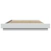 Bed Frame White 120 x 190 cm Engineered Wood