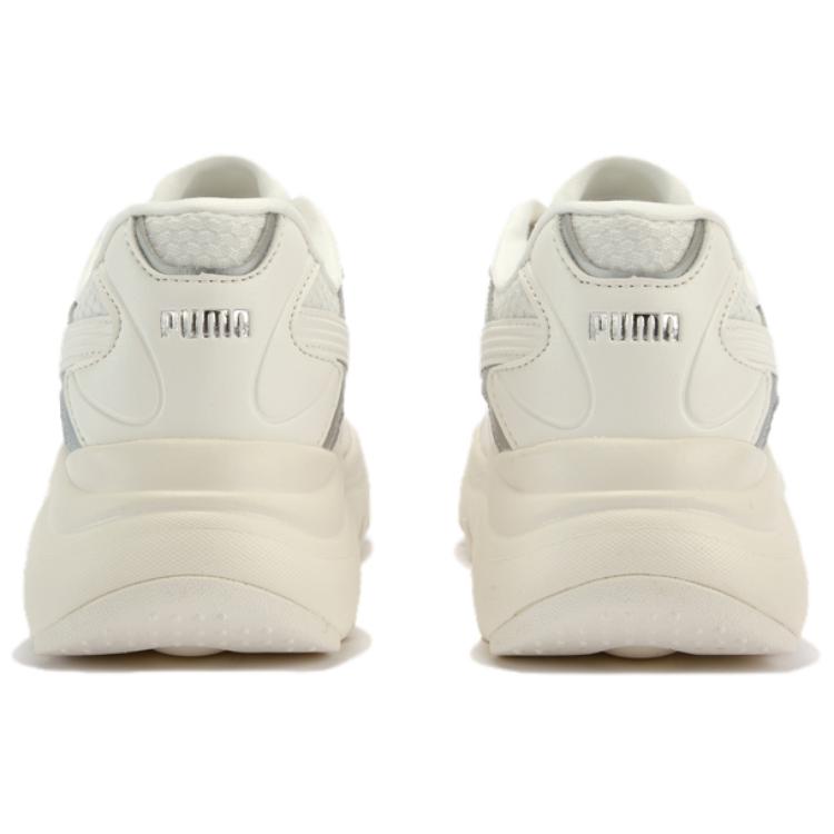 Puma Pulsar Lite Shimmery Women Sneakers Cream Warm-White Silver 403720-01