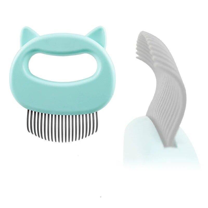 Pet Cat Comb Shell Shape Hair Removal Brush for Long and Short Hair Open Knot Comb Pet Cleaning Grooming Supplies