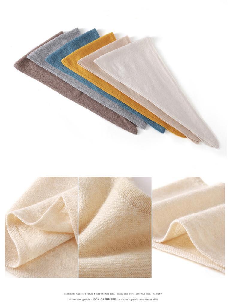 Sciarpa a triangolo da donna in cashmere: Scaldacollo Morbido, Caldo e Versatile per Autunno/Inverno