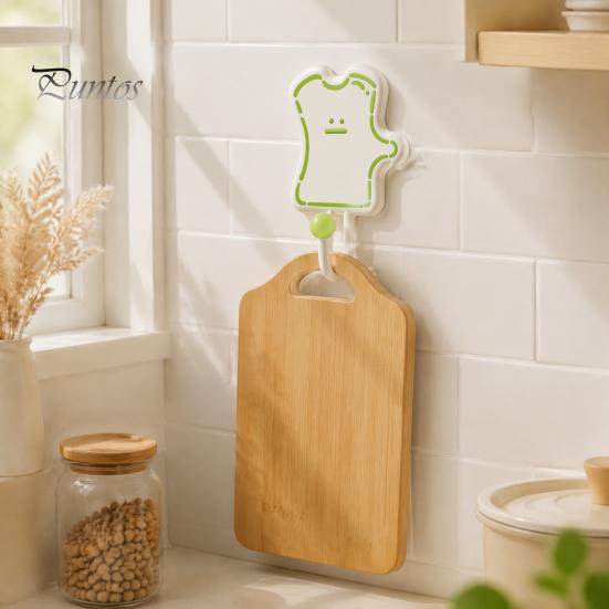 Durable Hooks for Kitchen Organization Cartoon Puzzle Key Hook, Heavy Duty Traceless Plastic Wall Hanger, Mounted Storage Keys Space Saving