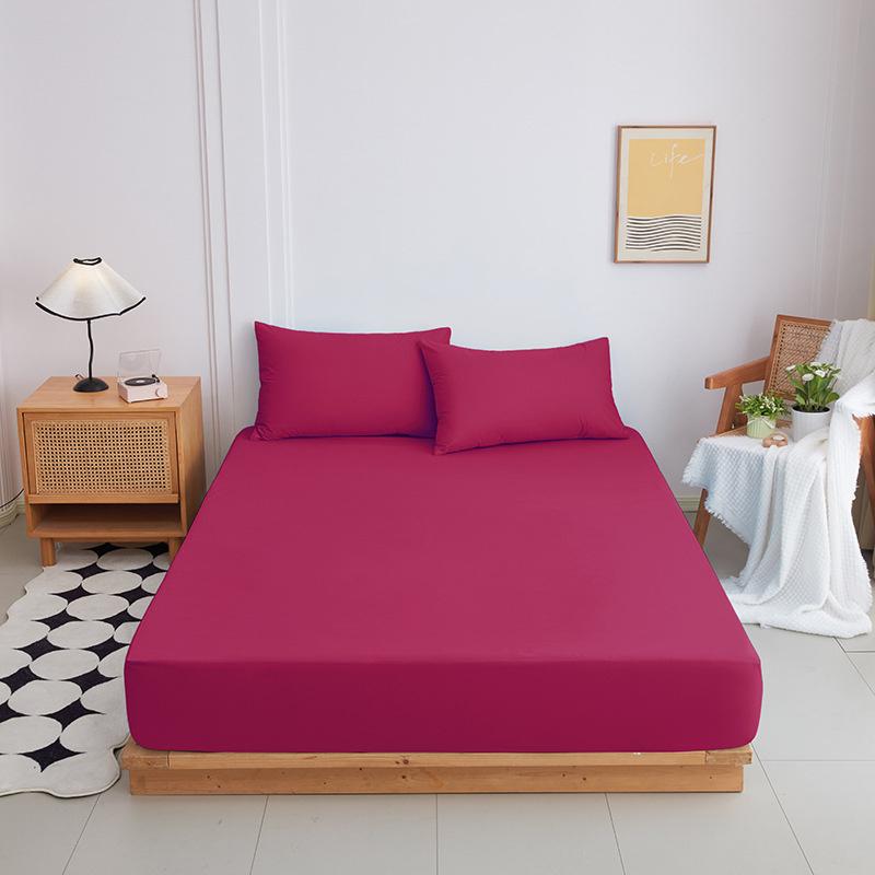 Cotton Fitted Sheet Double Queen King Size Mattress Covers with Elastic Bands 600TC Cotton Fitted Bed Sheet Elastic Band Mattress Cover