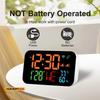 Tuya WiFi Desktop Clock Calendar Intelligent Thermometer Hygrometer with Digital LED Display Support WIFI Auto-Calibration
