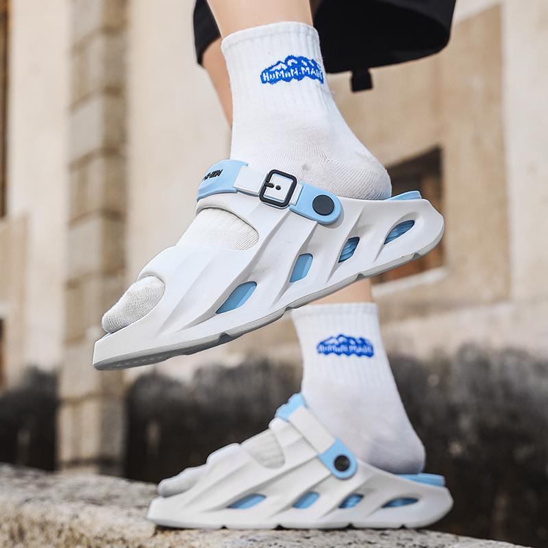 Fashion 2025 New Men Slippers Summer Slides Dual-purpose Sandals EVA Soft-sole Upsteam Shoes Unisex Indoor Outdoor Walking Beach Shoes