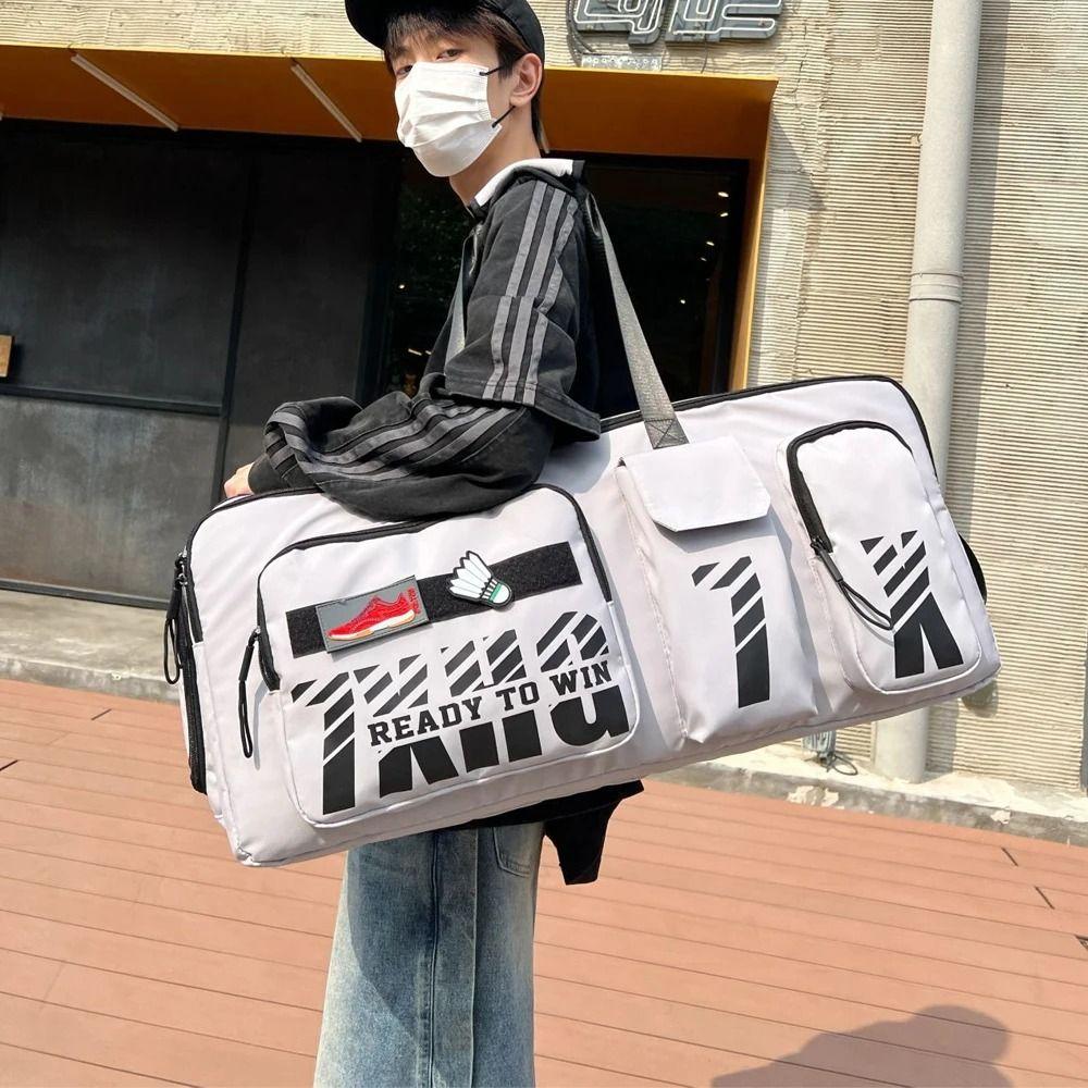 Shoes Compartment Tennis Shoulder Bag Large Capacity Carrying Handbag  for Men and Women