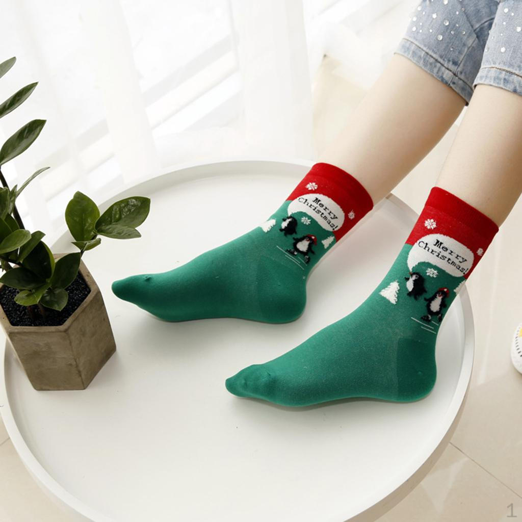 

Christmas Socks Ankle Gifts for Women Girls Green
