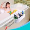 Multi-compartment Bathtub Plaything Organizer Mesh Design Bath Plaything  Bag  Tub
